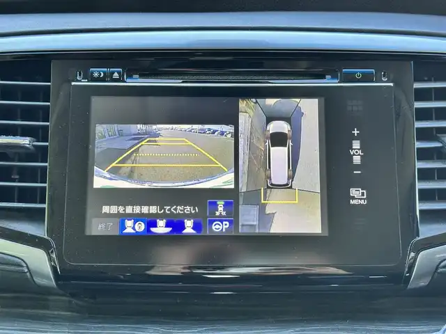 ホンダ オデッセイ ハイブリッド アブソルートセンシングEXパック 宮城県 2016(平28)年 13.1万km ホワイトオーキッドパール Hondaインターナビ＋リンクアップフリー＋ETC車載器（ナビ連動）/マルチビューカメラシステム＋スマートパーキングアシストシステ/＝＝＝/ホンダセンシング/●衝突軽減ブレーキ 〈CMBS〉/●歩行者事故低減ステアリング/●ACC 〈アダプティブ・クルーズ・コントロール〉/●LKAS 〈車線維持支援システム〉/●路外逸脱抑制機能/●誤発進抑制機能/●先行車発進お知らせ機能/●標識認識機能/ブラインドスポットインフォメーション/純正フリップダウンモニター/Hondaインターナビ/【CD/DVD/HDMI/SD/USB/IPOD】/AC100V/1500W/両側パワースライドドア/ハーフレザーシート/運転席パワーシート/WORK18インチアルミホイール/TEIN車高調/TEIN EDFC ACTIVE PRO/LEDヘッドライト/LEDフォグランプ/サンシェード/ステアリングスイッチ/ドアバイザー/純正フロアマット/保証書/取扱説明書/スペアキー/TVキット/純正サスペンション積込