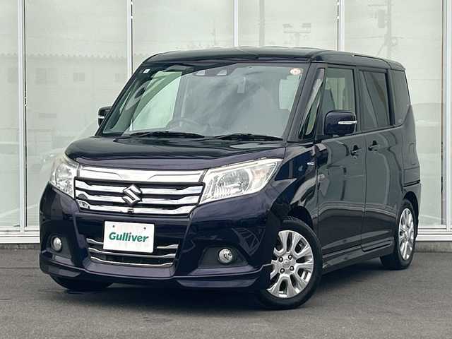 スズキ ソリオ HV MZ 神奈川県 2019(令1)年 4.9万km パープルＭ 純正ナビ/フルセグTV/CD/DVD/Bluetooth/全方位カメラ/追従式クルーズコントロール/両側パワースライドドア/ドラレコ前後/前席シートヒーター/パドルシフト/レーンキープアシスト/アイドリングストップ/オートマチックハイビーム/オートライト/後席サンシェード/純正フロアマット/純正アルミホイール/衝突被害軽減システム