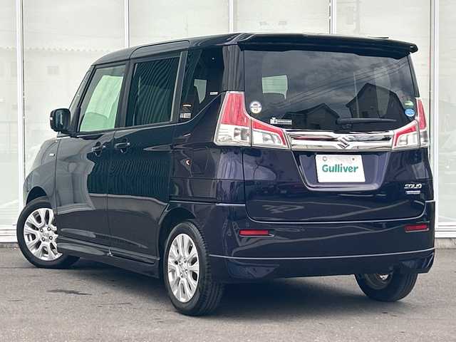 スズキ ソリオ HV MZ 神奈川県 2019(令1)年 4.9万km パープルＭ 純正ナビ/フルセグTV/CD/DVD/Bluetooth/全方位カメラ/追従式クルーズコントロール/両側パワースライドドア/ドラレコ前後/前席シートヒーター/パドルシフト/レーンキープアシスト/アイドリングストップ/オートマチックハイビーム/オートライト/後席サンシェード/純正フロアマット/純正アルミホイール/衝突被害軽減システム