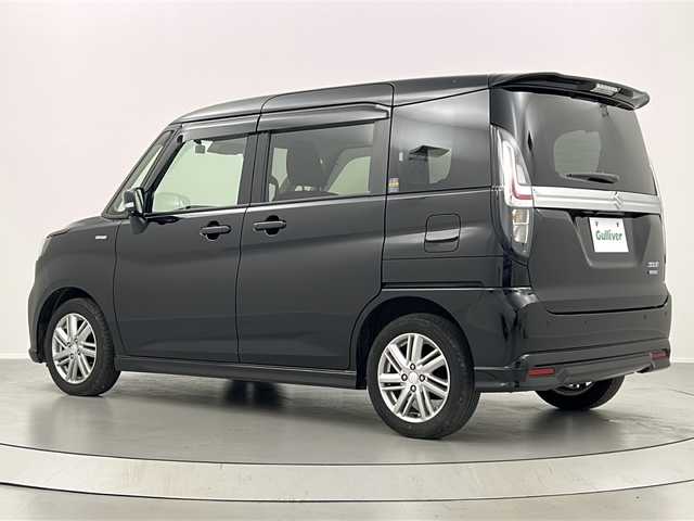 スズキ ソリオ HV MZ 福島県 2023(令5)年 2.2万km スーパーブラックパール ワンオナ/／禁煙車/／純正９型ナビ/／全周囲カメラ/／衝突軽減装置/／両側電動スライドドア/／レーダクルーズ/／ＨＵＤ/／前席シートヒーター/／ＥＴＣ／/フルセグ/／ドライブレコーダー/／オートライト/／オートエアコン