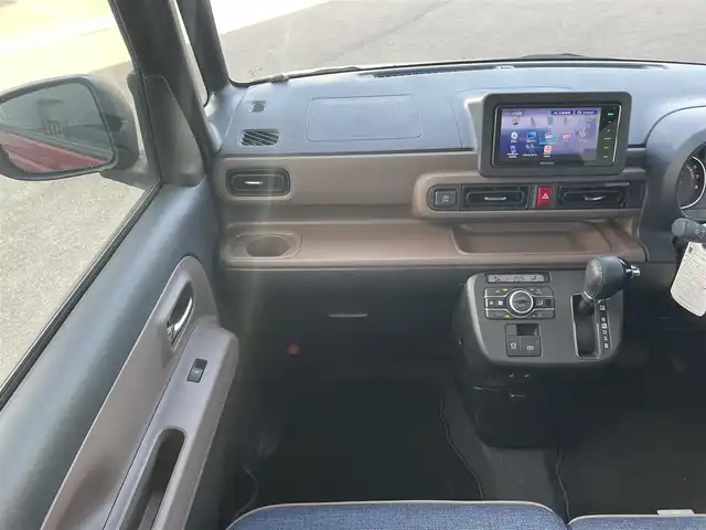 ダイハツ ムーヴ キャンバス セオリー G 愛媛県 2022(令4)年 0.5万km ファイアークォーツレッドM KENWOODナビ　/CD/DVD/フルセグＴＶ/バックカメラ　/両側パワースライドドア　/Ｄ／Ｎ席シートヒーター　/衝突被害軽減装置　/車線逸脱防止装置　/ＬＥＤヘッドライト　/ステアリングスイッチ　/電動パーキングブレーキ　/前後コーナーセンサー/フォグランプ/電格ミラー/純正ホイールキャップ/現状サマー(鉄)(155/65/R14)