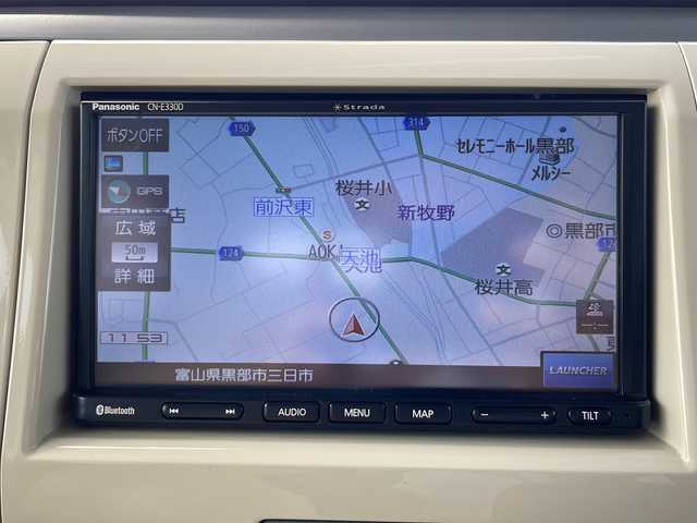 スズキ ラパン G 富山県 2012(平24)年 8.8万km アロマティックアクアメタリック Ｓｔｒａｄａナビ/Ｂｌｕｅｔｏｏｔｈ・CD/ワンセグＴＶ/社外フロアマット/ＥＴＣ/プッシュスタート/スマートキー/ハロゲンヘッドライト/ドアバイザー/パワーウィンドウ