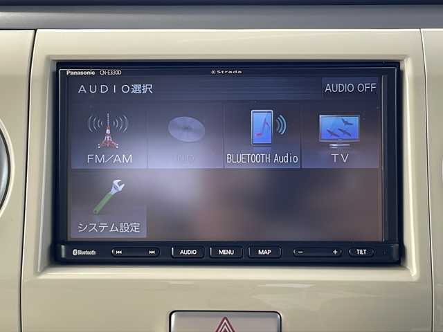 スズキ ラパン G 富山県 2012(平24)年 8.8万km アロマティックアクアメタリック Ｓｔｒａｄａナビ/Ｂｌｕｅｔｏｏｔｈ・CD/ワンセグＴＶ/社外フロアマット/ＥＴＣ/プッシュスタート/スマートキー/ハロゲンヘッドライト/ドアバイザー/パワーウィンドウ