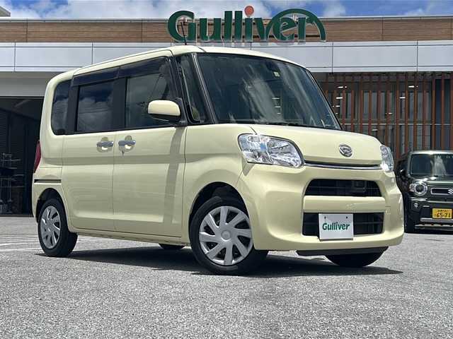 ダイハツ タント L SAⅡ 沖縄県 2015(平27)年 6.6万km コットンアイボリー 禁煙車/社外ナビ　フルセグＴＶ　Ｂｌｕｅｔｏｏｔｈ DVD再生可 /リアパーキングセンサー/リアロールサンシェード/キーレスエントリー/横滑り防止装置/衝突被害軽減システム