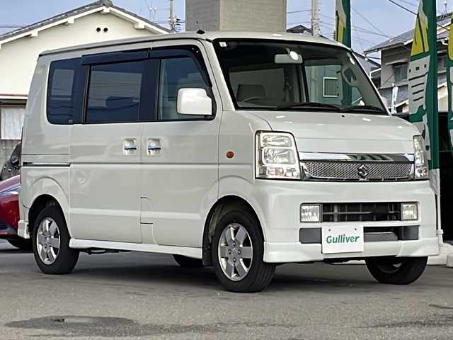 スズキ エブリィ ワゴン PZターボ 愛媛県 2009(平21)年 8.8万km パールホワイト 社外ナビ/フルセグＴＶ/ＥＴＣ/片側パワースライドドア/リモコンキー/フロアマット