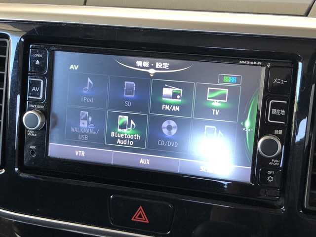 日産 デイズ ルークス ハイウェイスター Xターボ 愛媛県 2017(平29)年 5.3万km スパークリングレッドM 純正ナビ(MM316-W)/・CD/DVD/フルセグTV /・Bluetooth/USB/AUX/全方位モニター/・バックカメラ /前方ドライブレコーダー(SDなし)/片側パワースライドドア /ETC /リア送風 /2列目サンシェード /衝突軽減ブレーキ/LEDオートライト/・オートハイビーム /プッシュスタート/・スペアキー(板キーなし)/取扱説明書