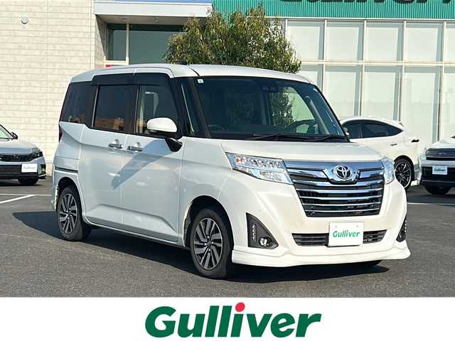 トヨタ ルーミー カスタムG 鹿児島県 2019(令1)年 5万km パールホワイトⅢ ナビ/ETC/バックカメラ/両側パワースライドドア/クルーズコントロール/Bluetooth接続/フルセグTV/プッシュスタート/スマートキー/アイドリングストップ/純正フロアマット/純正14インチアルミホイール/横滑り防止装置/オートライト/コーナーセンサー
