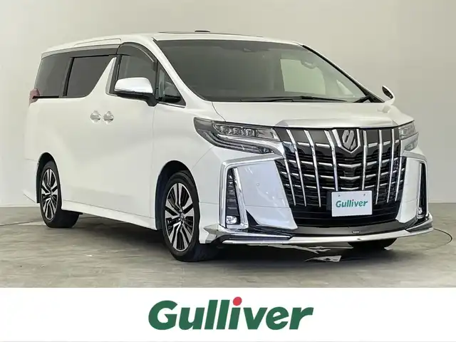 トヨタ アルファード S Cパッケージ 千葉県 2021(令3)年 1.9万km ホワイトパールクリスタルシャイン フリップダウンモニター/モデリスタエアロ/ツインムーンルーフ/トヨタセーフティセンス/・プリクラッシュセーフティ/・レーントレーシングアシスト/・ブラインドスポットモニター/・ロードサインアシスト/・クリアランスソナー/・オートハイビーム/ナビ付純正９インチディスプレイオーディオ/CD DVD BT USB フルセグ/バックカメラ/両側パワースライドドア/レーダークルーズコントロール/3眼LEDオートライト/メモリ付きパワーシート/シートエアコン/ハンドルヒーター/純正18インチアルミホイール/ブレーキホールド/パーキングスイッチ/プッシュスタート/スマートキー