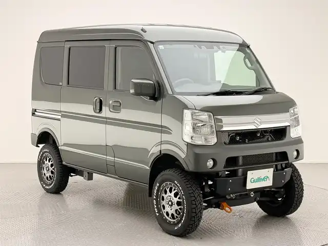 スズキ エブリイ JOIN 兵庫県 2022(令4)年 2.4万km クールカーキPM 社外メモリナビ(CD/DVD/SD/Bluetooth/フルセグ)/・CN-FIX10HD/バックカメラ/Pivot3D-drivePRO/ミラー型ドライブレコーダー/リフトアップ(4インチ)ブロック/社外前後バンパー/社外テールランプ/社外14インチアルミホイール/社外フロアマット/シートカバー/ETC/HID/フォグライト/電格ミラー/クリアランスソナー/リモコンキー