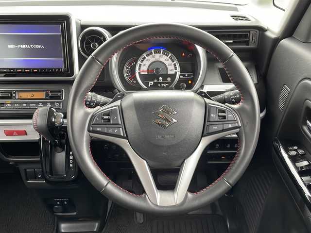 スズキ スペーシア カスタム HYBRID XS ターボ 山口県 2020(令2)年 4.2万km ピュアホワイトP 純正SDナビ　【CN-R2856】/フルセグTV/Bluetooth接続/バックカメラ/クルーズコントロール追従走行有り/ビルトインETC/前後ドライブレコーダー/両側パワースライドドア/デュアルセンサーブレーキ/LEDライト/シートヒーター/アイドリングストップ/レーンアシスト/純正15インチAW