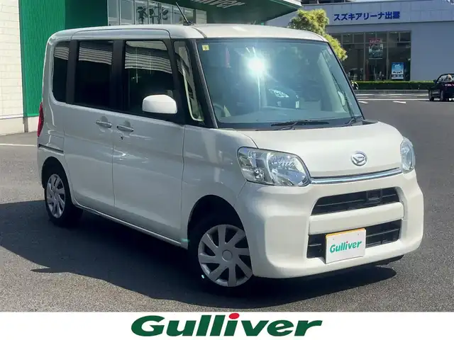 ダイハツ タント X スマートセレクション SA 島根県 2014(平26)年 7.2万km 白 社外CD /パワースライドドア /衝突軽減ブレーキ/スマートキー/プッシュスタート/アイドリングストップ/純正フロアマット