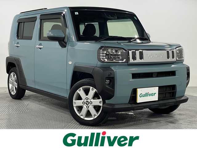ダイハツ タフト G 広島県 2021(令3)年 5万km レイクブルーメタリック 禁煙車/純正オプションナビ/バックカメラ/ガラスルーフ/シートヒーター(運転席/助手席)/ホールド機能付電動パーキングブレーキ/ＥＴＣ/コーナーセンサー/オートマチックハイビーム/衝突被害軽減システム/フォグランプ/ＬＥＤヘッドライト/ＰＷＲモード/エアバッグ(運転席/助手席/サイド/カーテン)/純正15インチアルミホイール