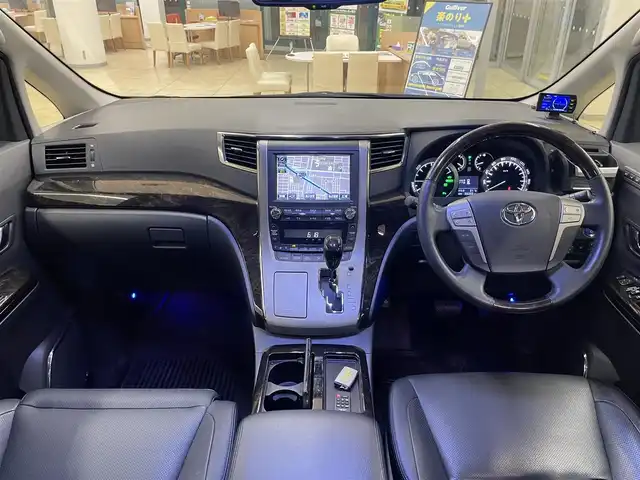 トヨタ ヴェルファイア ハイブリット ZR Gエディション 道央・札幌 2012(平24)年 4万km ブラック ・4WD/・寒冷地仕様/・純正ナビ/フルセグTV/DVD/CD/MSV/BT/・パノラミックビューモニター/・リヤフリップダウンモニター/・プレミアムサウンドシステム/・サンルーフ/・パワーバックドア/・クルーズコントロール/・両側パワースライドドア/・AC100V100W電源/・パーキングセンサー/・AFS/・ワイパーデアイサー/・ビルトインETC/・レザーシート/・前席パワーシート/・前席シートヒーター/・モデリスタマフラー/・HID/・フロントフォグ/・プッシュスタート/・スマートキー/・ドアバイザー/・電格ミラー