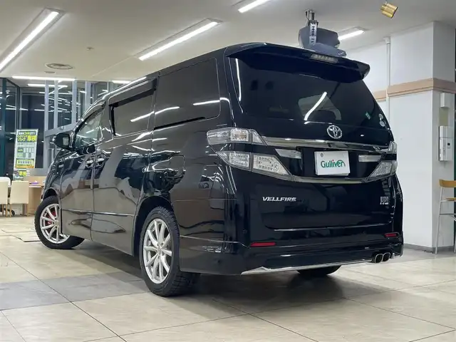 トヨタ ヴェルファイア ハイブリット ZR Gエディション 道央・札幌 2012(平24)年 4万km ブラック ・4WD/・寒冷地仕様/・純正ナビ/フルセグTV/DVD/CD/MSV/BT/・パノラミックビューモニター/・リヤフリップダウンモニター/・プレミアムサウンドシステム/・サンルーフ/・パワーバックドア/・クルーズコントロール/・両側パワースライドドア/・AC100V100W電源/・パーキングセンサー/・AFS/・ワイパーデアイサー/・ビルトインETC/・レザーシート/・前席パワーシート/・前席シートヒーター/・モデリスタマフラー/・HID/・フロントフォグ/・プッシュスタート/・スマートキー/・ドアバイザー/・電格ミラー