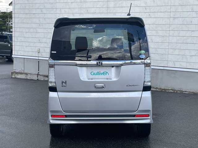 ホンダ Ｎ ＢＯＸ カスタム G ターボ Aパッケージ 山形県 2014(平26)年 7.1万km カトラリーシルバーM ４WD・ターボエンジン/純正SDナビ/AM/FM/ワンセグTV/CD/DVD/Bluetooth接続/ETC/バックカメラ/両側パワースライドドア/衝突軽減ブレーキ/横滑り防止装置/クルーズコントロール/パドルシフト/アイドリングストップ/LEDヘッドライト/社外15インチアルミホイール/純正ドアバイザー