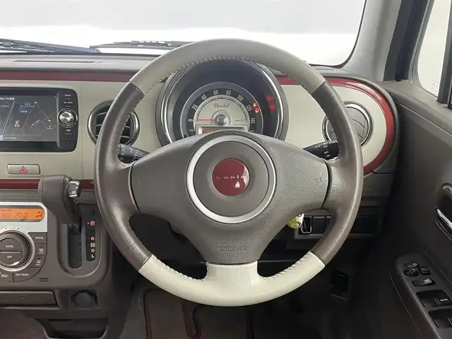 スズキ ラパン ショコラ X 埼玉県 2013(平25)年 4.4万km カシスピンクパールメタリック 純正ナビ/ ワンセグTV　Bluetooth iPod/バックカメラ/レザーシート/オートライト/ETC/プッシュスタート/スマートキー/純正フロアマット/電動格納ミラー/純正アルミホイール