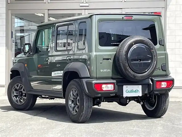 スズキ ジムニー ノマド FC 岩手県 2025(令7)年 0.1万km未満 ジャングルグリーン ・ワンオーナー/・4WD/・デュアルカメラブレーキサポート/・アダプティブクルーズコントロール/・車線逸脱警報/・パーキングセンサー/・アイドリングストップ/・前席シートヒーター/・横滑り防止/・LEDヘッドライト/・フロントフォグ/・リヤフォグ/・プッシュスタート/・スマートキー