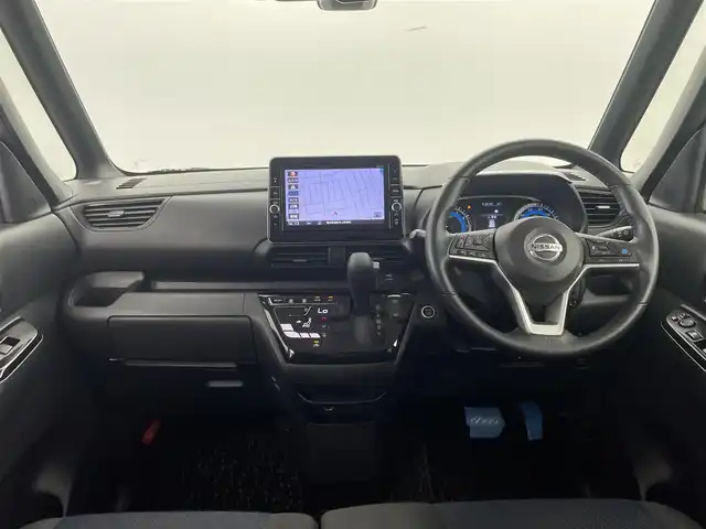 日産 ルークス HWS Gターボ プロパイロットED 福井県 2020(令2)年 3.5万km アメジストパープル 純正9型SDナビ/CD/DVD/SD/Bluetooth/USB/フルセグTV/AM/FM/アラウンドビューモニター/プロパイロット/レーダークルーズコントロール/ハンズフリー両側パワースライドドア/インテリジェントエマージェンシーブレーキ/・踏み間違い衝突防止アシスト/・インテリジェントLI（車線逸脱防止支援システム）/・LDW（車線逸脱警報）/・インテリジェントFCM（前方衝突予測警報）/・インテリジェントDA（ふらつき警報）/・標識検知機能/コーナーセンサー/革巻きステアリング/ステアリングスイッチ/電動パーキングブレーキ/ブレーキホールド/アダプティブLEDヘッドランプ/フォグランプ/オートライト/スマートキー＆プッシュスタート/純正ドライブレコーダー/純正15インチAW/純正フロアマット