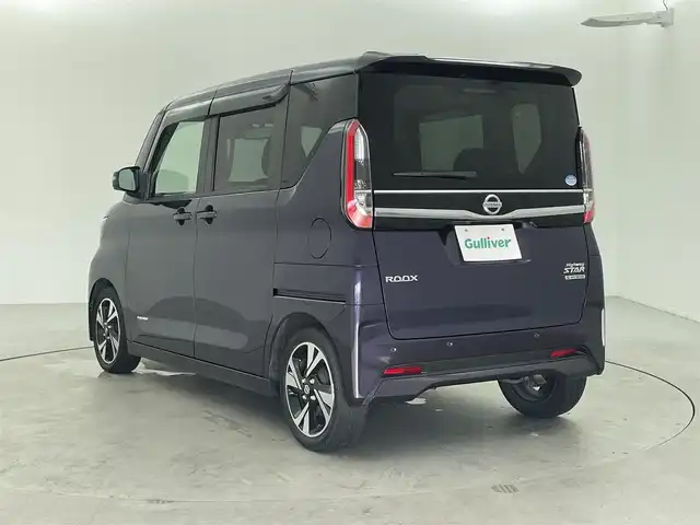 日産 ルークス HWS Gターボ プロパイロットED 福井県 2020(令2)年 3.5万km アメジストパープル 純正9型SDナビ/CD/DVD/SD/Bluetooth/USB/フルセグTV/AM/FM/アラウンドビューモニター/プロパイロット/レーダークルーズコントロール/ハンズフリー両側パワースライドドア/インテリジェントエマージェンシーブレーキ/・踏み間違い衝突防止アシスト/・インテリジェントLI（車線逸脱防止支援システム）/・LDW（車線逸脱警報）/・インテリジェントFCM（前方衝突予測警報）/・インテリジェントDA（ふらつき警報）/・標識検知機能/コーナーセンサー/革巻きステアリング/ステアリングスイッチ/電動パーキングブレーキ/ブレーキホールド/アダプティブLEDヘッドランプ/フォグランプ/オートライト/スマートキー＆プッシュスタート/純正ドライブレコーダー/純正15インチAW/純正フロアマット