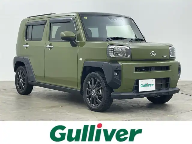ダイハツ タフト G ターボ 岡山県 2020(令2)年 2.9万km フォレストカーキメタリック 8インチメモリナビゲーション/（CD/DVD/BT/フルセグTV）/ムーンルーフ　/衝突軽減ブレーキ　/レーダークルーズコントロール　/ＥＴＣ　/バックカメラ　/フルセグＴＶ　/Ｂｌｕｅｔｏｏｔｈ　/ＵＳＢ　/前後ドライブレコーダー　/オートライト　/オートハイビーム/ISOFIX/チルステ/スマートキー