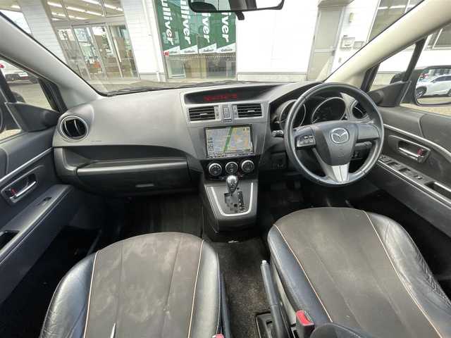 マツダ プレマシー 20S 新潟県 2012(平24)年 10.1万km ブリリアントブラック HDDナビ/バックカメラ/フリップダウンモニター/ウィンカーミラー/両側パワースライドドア/ドライブレコーダー