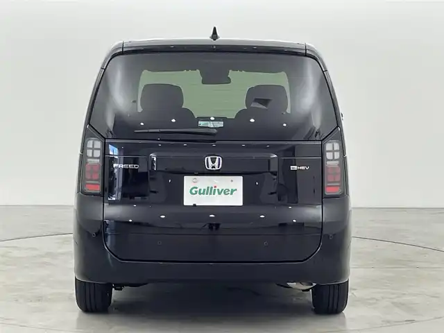 ホンダ フリード ハイブリット e:HEV AIR EX 福岡県 2025(令7)年 0.1千km クリスタルブラックパール 登録済未使用車　/純正９型ナビ（フルセグＴＶ）　/バックカメラ　/アダプティブクルコン　/コーナーセンサー　/衝突軽減ブレーキ　/レーンキープ　/ＢＳＭ　/アクセル踏み間違い防止　/両側電動スライドドア　/シートヒーター