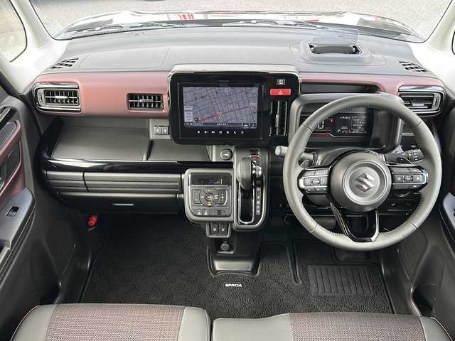 スズキ スペーシア カスタム HYBRID XS ターボ 埼玉県 2025(令7)年 0.6万km 黒 ワンオーナー/運転席エアバッグ	/助手席エアバッグ	/サイドエアバッグ	/ABS(アンチロックブレーキ)/前席シートベルトプリテンショナー	/前席シートベルトフォースリミッター/後席３点式シートベルト/サイドインパクトバー/ブレーキアシスト/衝突安全ボディー/EBD（電子制動力配分装置）	/盗難防止システム	/その他安全装備	ESP/エアコン	フルオート/パワーウィンドウ	/集中ドアロック	/ステアリングチルト機構/クルーズコントロール/本革巻きステアリング/アルミホイール	15インチ標準/分割可倒式リアシート	分割式/UVカットガラス	/プライバシーガラス	/エアコン	フルオート/パワーウィンドウ	/集中ドアロック