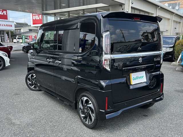 スズキ スペーシア カスタム HYBRID XS ターボ 埼玉県 2025(令7)年 0.6万km 黒 ワンオーナー/運転席エアバッグ	/助手席エアバッグ	/サイドエアバッグ	/ABS(アンチロックブレーキ)/前席シートベルトプリテンショナー	/前席シートベルトフォースリミッター/後席３点式シートベルト/サイドインパクトバー/ブレーキアシスト/衝突安全ボディー/EBD（電子制動力配分装置）	/盗難防止システム	/その他安全装備	ESP/エアコン	フルオート/パワーウィンドウ	/集中ドアロック	/ステアリングチルト機構/クルーズコントロール/本革巻きステアリング/アルミホイール	15インチ標準/分割可倒式リアシート	分割式/UVカットガラス	/プライバシーガラス	/エアコン	フルオート/パワーウィンドウ	/集中ドアロック
