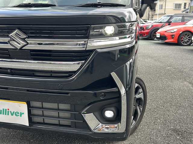 スズキ スペーシア カスタム HYBRID XS ターボ 埼玉県 2025(令7)年 0.6万km 黒 ワンオーナー/運転席エアバッグ	/助手席エアバッグ	/サイドエアバッグ	/ABS(アンチロックブレーキ)/前席シートベルトプリテンショナー	/前席シートベルトフォースリミッター/後席３点式シートベルト/サイドインパクトバー/ブレーキアシスト/衝突安全ボディー/EBD（電子制動力配分装置）	/盗難防止システム	/その他安全装備	ESP/エアコン	フルオート/パワーウィンドウ	/集中ドアロック	/ステアリングチルト機構/クルーズコントロール/本革巻きステアリング/アルミホイール	15インチ標準/分割可倒式リアシート	分割式/UVカットガラス	/プライバシーガラス	/エアコン	フルオート/パワーウィンドウ	/集中ドアロック