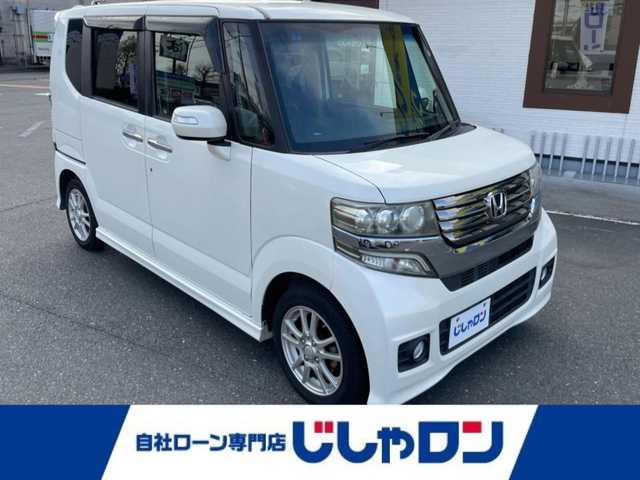 ホンダ Ｎ ＢＯＸ カスタム G SSパッケージ 神奈川県 2013(平25)年 8.5万km プレミアムホワイトパール 【(株)IDOMが運営する【じしゃロン相模原店】の自社ローン対象車両になります。こちらは現金ご利用時の価格です。自社ローンご希望の方は別途その旨お申付け下さい。】/〇　純正ナビ/〇　ワンセグテレビ/〇　Bluetooth/〇　バックカメラ/〇　アイドリングストップ/〇　ウィンカーミラー/〇　ドアバイザー/〇　プッシュスタート/〇　両側パワースライドドア/〇　HID/〇　ETC/〇　社外アルミホイール/〇　オートライト/〇　電動格納ミラー
