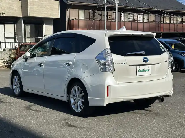 トヨタ プリウス α S ツーリングセレクション 東京都 2014(平26)年 4.9万km ホワイトパールクリスタルシャイン ワンオーナー/純正ナビ【Bluetooth接続可、CD、DVD、フルセグTV走行中視聴可】/バックカメラ/ドライブレコーダー前後/ドライブモード【EV、ECO、PWR】/純正フロアマット/純正アルミホイール/オートライト/盗難防止装置/横滑り防止装置/ABS/Wエアバッグ/カーテンエアバッグ/スマートキー/スペアキー1本/保証書、取扱説明書