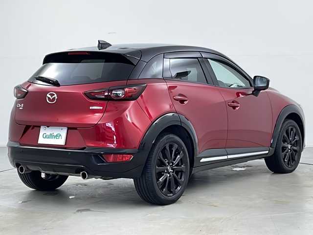 マツダ ＣＸ－３ 15S スーパー エッジー 道央・札幌 2023(令5)年 0.2万km 赤／黒 ・純正ナビ＆TV＆CD＆DVD＆BT/・全方位カメラ/・純正エンジンスターター/・レーダークルーズコントロール/・衝突軽減ブレーキ/・ブラインドスポットモニター/・車線逸脱警報システム/・車間認知支援システム/・ヘッドアップディスプレイ/・ドライバーアテンションアラート/・アイドリングストップ/・コーナーセンサー/・オートマチックハイビーム/・ハーフレザーシート/・前席シートヒーター/・ステアリングヒーター/・リアフォグランプ/・LEDライト/・LEDフォグ/・社外ETC/・スマートキー