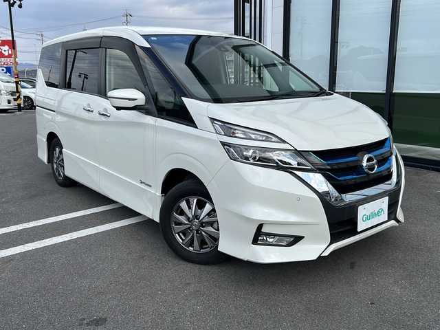 日産 セレナ e－パワー ハイウェイスター V 岐阜県 2019(平31)年 2.6万km 白 禁煙車/ナビ/アラウンドビューモニター/両側パワースライドドア/デジタルインナーミラー/ETC2.0/エマージェンシーブレーキ/プロパイロット/純正アルミホイール/LEDヘッドライト/プッシュスタート/電動格納ミラー