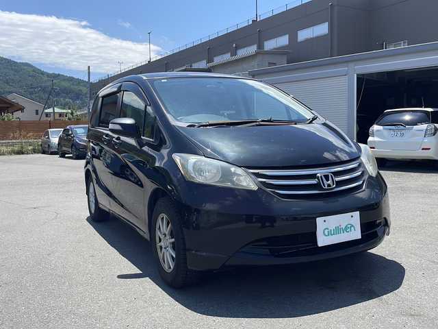 ホンダ フリード G Lパッケージ 山梨県 2008(平20)年 17.7万km プレミアムブラキッシュパール 純正SDナビ/バックカメラ/片側パワースライドドア/横滑り防止装置/ETC/リモコンキー/プッシュスタート/スマートキー/フロアマット/スペアキー/取扱説明書/保証書