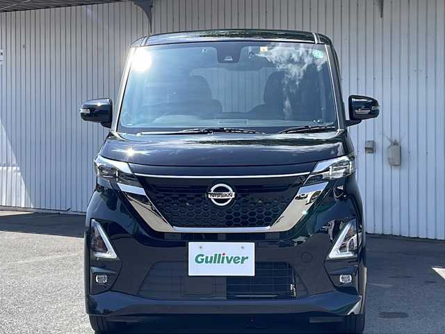 日産 ルークス HWS Gターボ アーバンクロム プロパイロットED 長野県 2022(令4)年 2.7万km ブラック ターボ/プロパイロット/純正メモリナビ フルセグTV/アラウンドビューモニター/ETC/両側パワースライドドア/前後コーナーセンサー /純正１５インチアルミ/プッシュスタートエンジン/純正LEDヘッドライト/保証書・取説/スペアキー