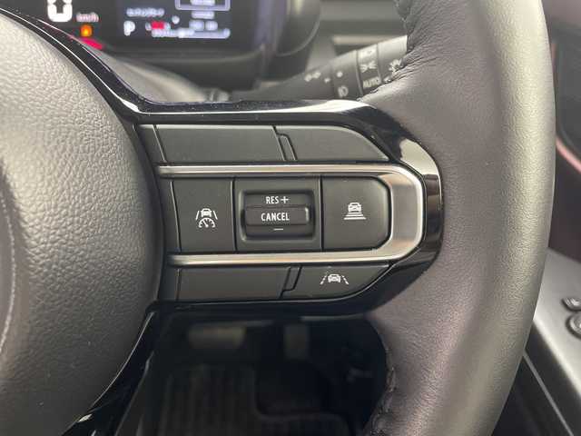 スズキ スペーシア カスタム HYBRID XS 群馬県 2024(令6)年 0.4万km ブルーイッシュブラックパール3 純正9型ナビ 全周囲カメラ 衝突被害軽減ブレーキ　アダプティブクルーズコントロール　両側電動スライドドア　ハンドルヒーター　ヘッドアップディスプレイ　ステアリングヒーター　電動パーキング 禁煙車
