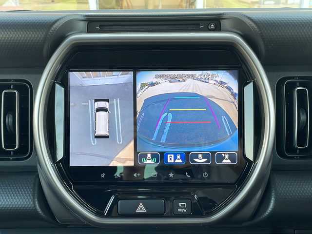 スズキ ハスラー HYBRID X ターボ 富山県 2022(令4)年 0.7万km オフブルーメタリック/ガンメタリック2トーンルーフ 4WD/ターボ/デュアルブレーキサポート/レーンキープアシスト/レーダークルーズコントロール/クリアランスソナー/全方位カメラ/純正9インチナビ/フルセグ/ETC/前席シートヒーター/前後ドライブレコーダー/ダウンヒルアシスト/スペアキー