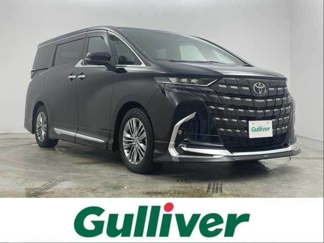 トヨタ アルファード Z 岡山県 2025(令7)年 0.4万km ブラック トヨタチームメイトアドバンストパーク/モデリスタ/デジタルインナーミラー/プッシュスタート/100V電源/スマートキー/後席モニター/ビルトインETC2.0/全方位カメラ/フルセグテレビ/純正ナビ/ガラスルーフ/オットマン/電動リアゲート/サードシート/純正ドライブレコーダー/純正フロアマット/パワーシート/シートメモリー/シートヒーター/両側パワースライドドア/純正アルミホイール/オートライト/オートハイビーム/LEDヘッドライト