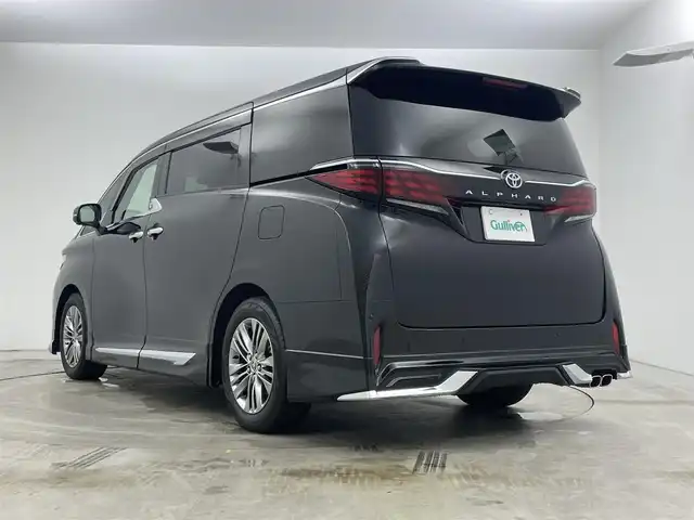 トヨタ アルファード Z 岡山県 2025(令7)年 0.4万km ブラック トヨタチームメイトアドバンストパーク/モデリスタ/デジタルインナーミラー/プッシュスタート/100V電源/スマートキー/後席モニター/ビルトインETC2.0/全方位カメラ/フルセグテレビ/純正ナビ/ガラスルーフ/オットマン/電動リアゲート/サードシート/純正ドライブレコーダー/純正フロアマット/パワーシート/シートメモリー/シートヒーター/両側パワースライドドア/純正アルミホイール/オートライト/オートハイビーム/LEDヘッドライト
