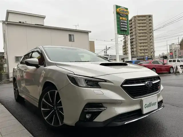 スバル レヴォーグ 1．8STIスポーツ EX 愛知県 2020(令2)年 1.3万km クリスタルホワイトP ワンオーナー/メモリナビ/フルセグテレビ/全方位カメラ/ETC/プッシュスタート/スマートキー/レーダークルーズコントロール/LEDヘッドランプ/HID/革シート、パワーシート/パワーテールゲート