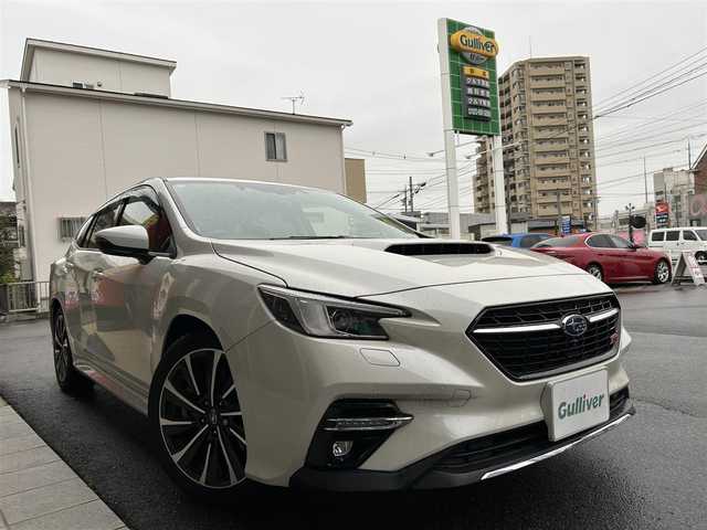 スバル レヴォーグ 1．8STIスポーツ EX 道東・釧路十勝 2020(令2)年 1.3万km クリスタルホワイトP ワンオーナー/メモリナビ/フルセグテレビ/全方位カメラ/ETC/プッシュスタート/スマートキー/レーダークルーズコントロール/LEDヘッドランプ/革シート、パワーシート/パワーテールゲート