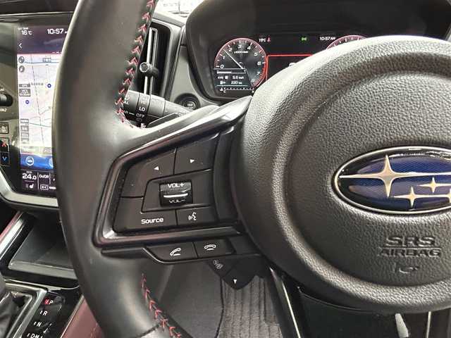 スバル レヴォーグ 1．8STIスポーツ EX 道東・釧路十勝 2020(令2)年 1.3万km クリスタルホワイトP ワンオーナー/メモリナビ/フルセグテレビ/全方位カメラ/ETC/プッシュスタート/スマートキー/レーダークルーズコントロール/LEDヘッドランプ/革シート、パワーシート/パワーテールゲート