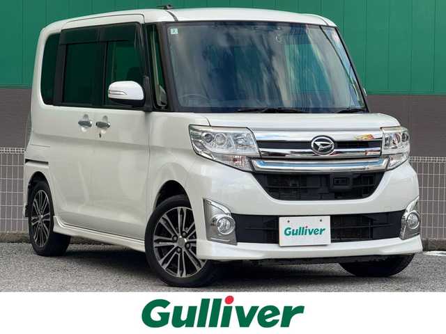 ダイハツ タント カスタム RS SA 千葉県 2014(平26)年 8.5万km パールホワイトⅢ 純正メモリナビ（FM/AM/CD/DVD/Bluetooth）/ワンセグTV/ETC/両側パワースライド/前方ドライブレコーダー/ワンオーナー/LEDヘッドライト/フォグランプ/純正アルミホイール/ISOFIX/保証書/取扱説明書/スペアキー/スマートキー/プッシュスタート