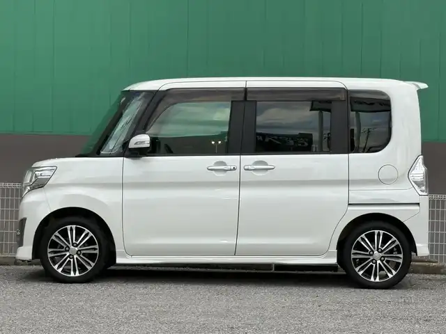 ダイハツ タント カスタム RS SA 千葉県 2014(平26)年 8.5万km パールホワイトⅢ 純正メモリナビ（FM/AM/CD/DVD/Bluetooth）/ワンセグTV/ETC/両側パワースライド/前方ドライブレコーダー/ワンオーナー/LEDヘッドライト/フォグランプ/純正アルミホイール/ISOFIX/保証書/取扱説明書/スペアキー/スマートキー/プッシュスタート