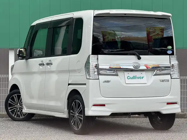 ダイハツ タント カスタム RS SA 千葉県 2014(平26)年 8.5万km パールホワイトⅢ 純正メモリナビ（FM/AM/CD/DVD/Bluetooth）/ワンセグTV/ETC/両側パワースライド/前方ドライブレコーダー/ワンオーナー/LEDヘッドライト/フォグランプ/純正アルミホイール/ISOFIX/保証書/取扱説明書/スペアキー/スマートキー/プッシュスタート