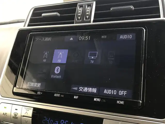 トヨタ ランドクルーザー プラド TX Lパッケージ 富山県 2021(令3)年 4.2万km ホワイトパールクリスタルシャイン 4WD/サンルーフ/純正ナビ/フルセグTV/Bluetooth/バックカメラ/ドライブレコーダー/プリクラッシュセーフティ/クリアランスソナー/コーナーセンサー/レーダークルーズコントロール/レザーシート/パワーシート/シートヒーター／エアシート/ルーフレール/ETC