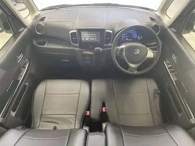 スズキ スペーシア カスタム GS 滋賀県 2016(平28)年 8万km クリスタルホワイトP 禁煙車/社外ナビ/（CD/DVD/SD/Bluetooth/フルセグTV）/ETC/片側パワースライドドア/ステアリングリモコン/D席シートヒーター/シートリフター/レザー調シートカバー/HIDヘッドライト/フォグランプ/オートヘッドライト/アイドリングストップ/スペアキー1本/純正アルミホイール/純正フロアマット/純正ドアバイザー/電動格納ミラー/リアロールサンシェイド
