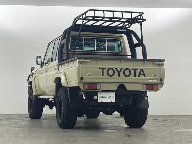 トヨタ ランドクルーザー 福島県 2015(平27)年 0.7万km ベージュ ５ＭＴ/パートタイム４ＷＤ/社外16inアルミホイール/マッドタイヤ（GEOLANDAR）/デジタルインナーミラー/バックカメラ（ミラー）/フロントバンパーガード　/荷台ロールバー/フェンダーミラー　/ＥＴＣ　/保証書/・取扱説明書