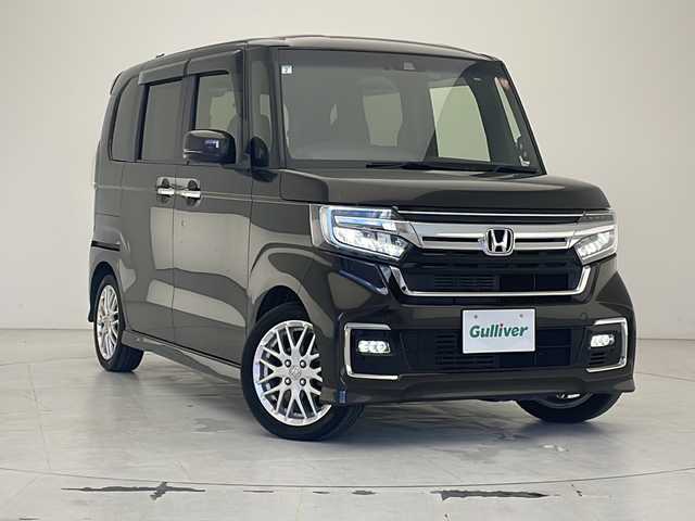 ホンダ Ｎ ＢＯＸ カスタム L ターボ 沖縄県 2021(令3)年 2.9万km プレミアムグラマラスブロンズP 純正ディスプレイオーディオ(WX-211C)/（CD　Ｂｌｕｅｔｏｏｔｈ接続　USB）/バックカメラ/ドライブレコーダー/ＥＴＣ/クルーズコントロール/ステアリングスイッチ/ハーフレザーシート/シートヒーター/両側パワースライドドア/クリアランスソナー/LEDヘッドライト/スマートキー/プッシュスタート/純正15インチアルミホイール/純正フロアマット/ドアバイザー