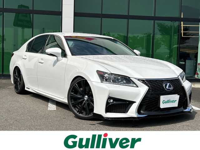 レクサス ＧＳ 300h Iパッケージ 和歌山県 2014(平26)年 11万km 白 純正ナビ/フルセグTV/バックカメラ/(BT/CD/DVD/USB)/クルーズコントロール/横滑り防止装置/レザーシート/パワーシート/シートヒーター/シートエアベンチレーション/ビルトインETC/フロント・リアエアロパーツ/車高調/リアサンシェード/フォグランプ/オートライト/ヘッドライトウォッシャー